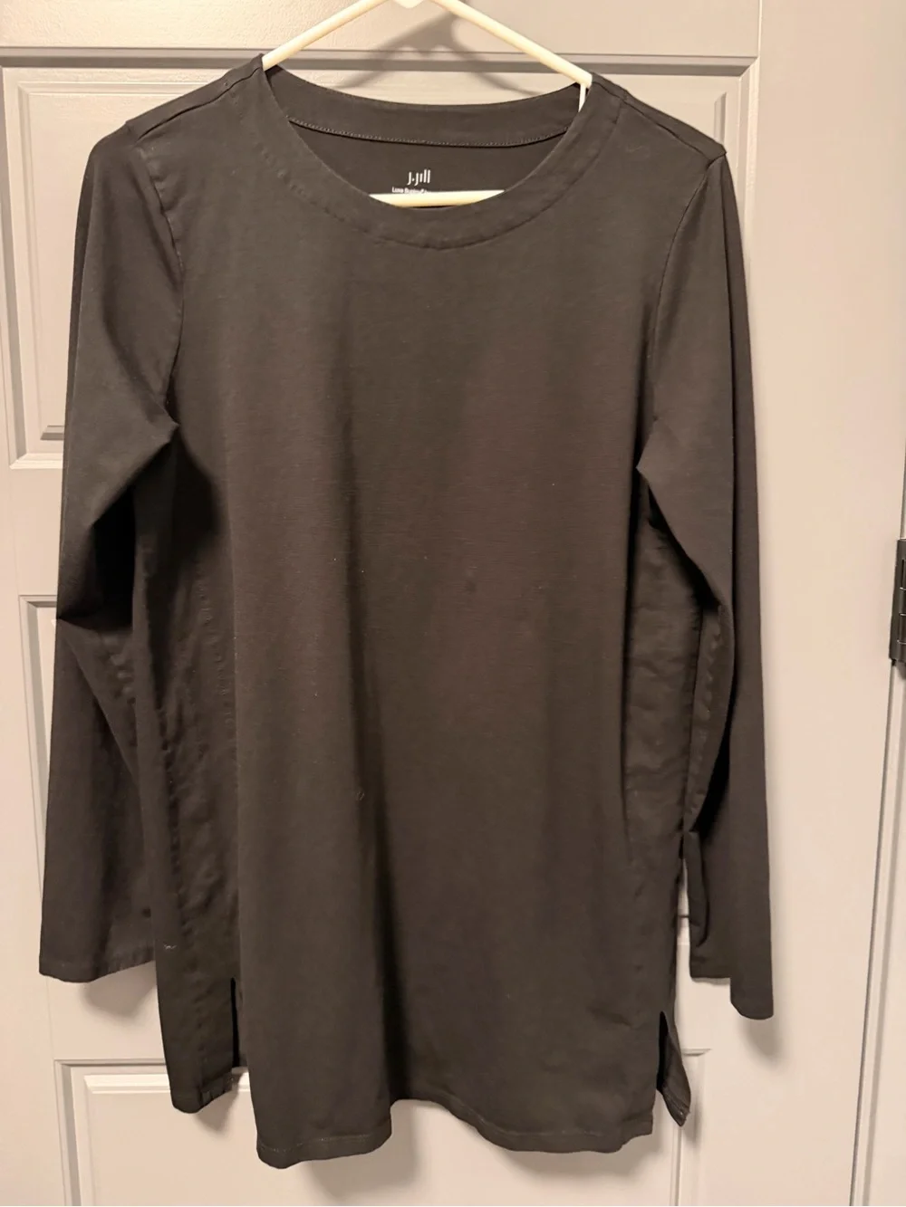 J.Jill Luxe Black Supima Seam Tunic MEDIUM